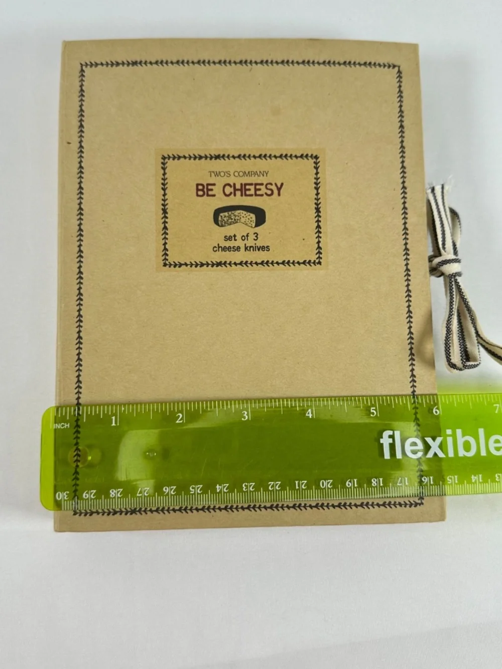 Two's Company Be Cheesy Set of 3 Cheese Knives, NWT